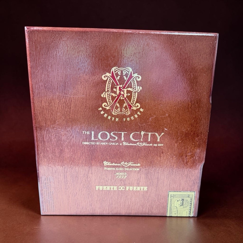 Fuente Aged Selection 2014 Chateau‎ La Fuente Empty Wooden Cigar Box Andy Garcia